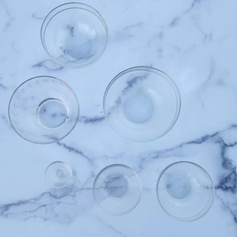 Glass cooking dip bowls bundle of 5